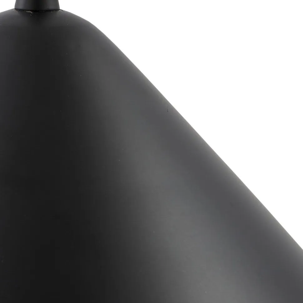 Lindby hængelampe Clarine, sort/hvid, Ø 32 cm, metal