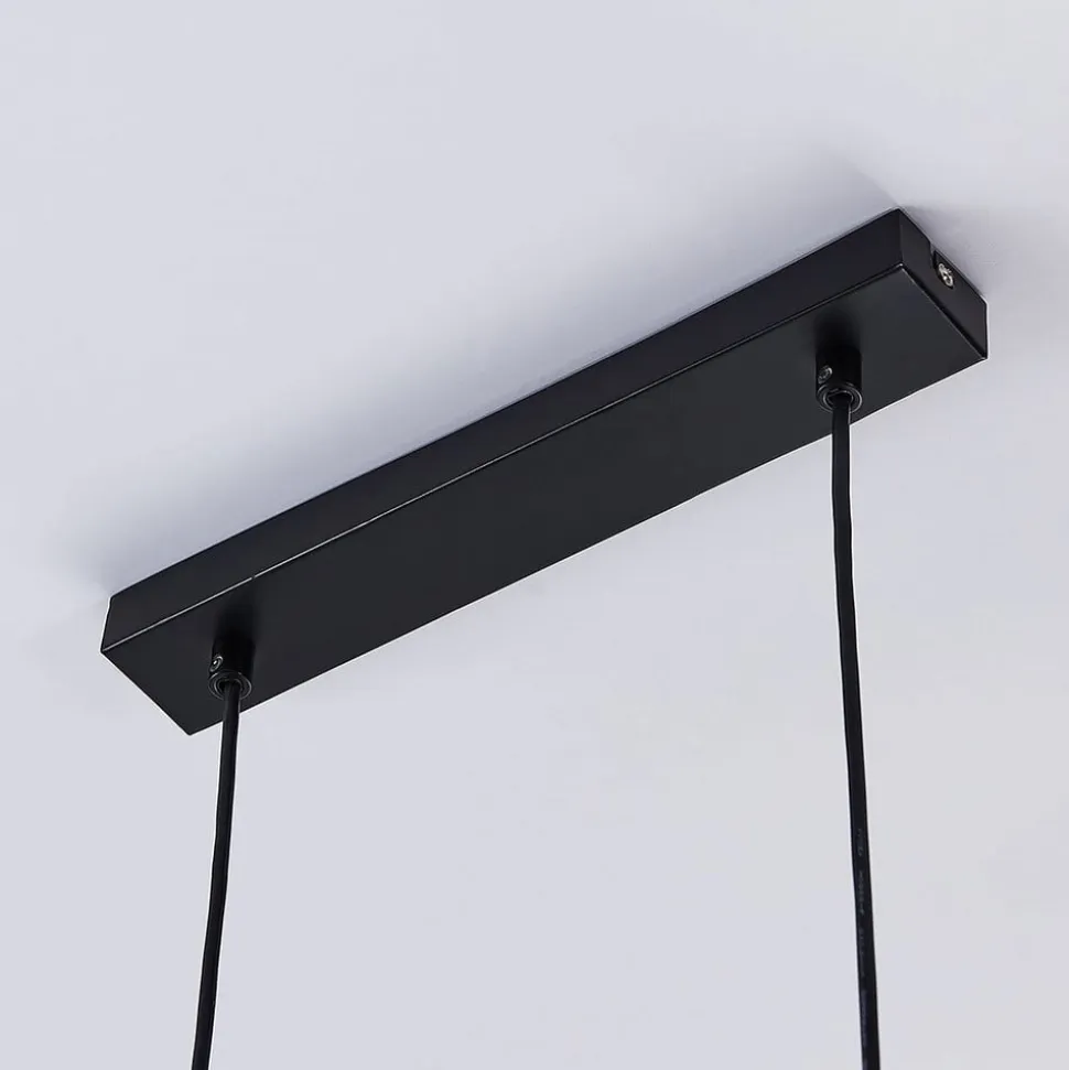 Lindby hængelampe Emily, 72 cm, sort, 3 lyskilder, metal