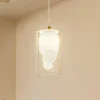 Lindby hængelampe Kupla, opal/klar, glas, 1 lyskilde, G9