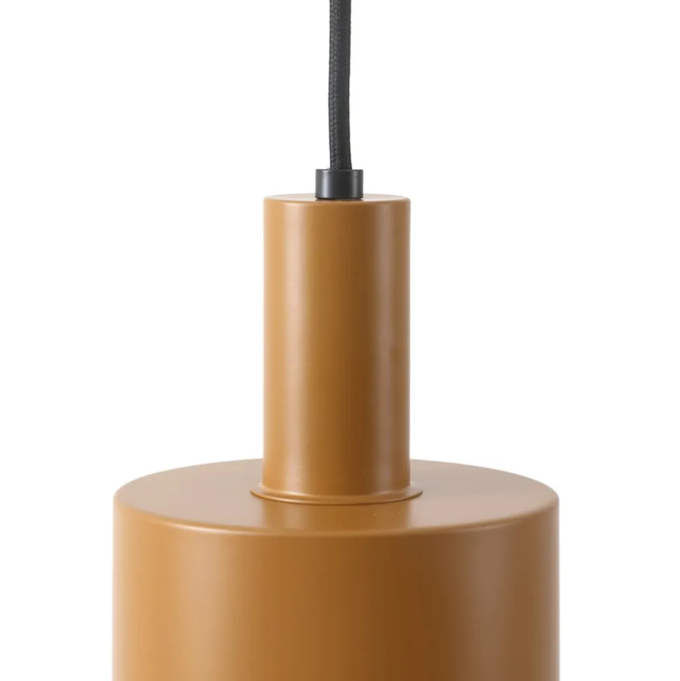 Lindby hængelampe Ovelia, brun/kaffe/beige, 6 lyskilder, E27