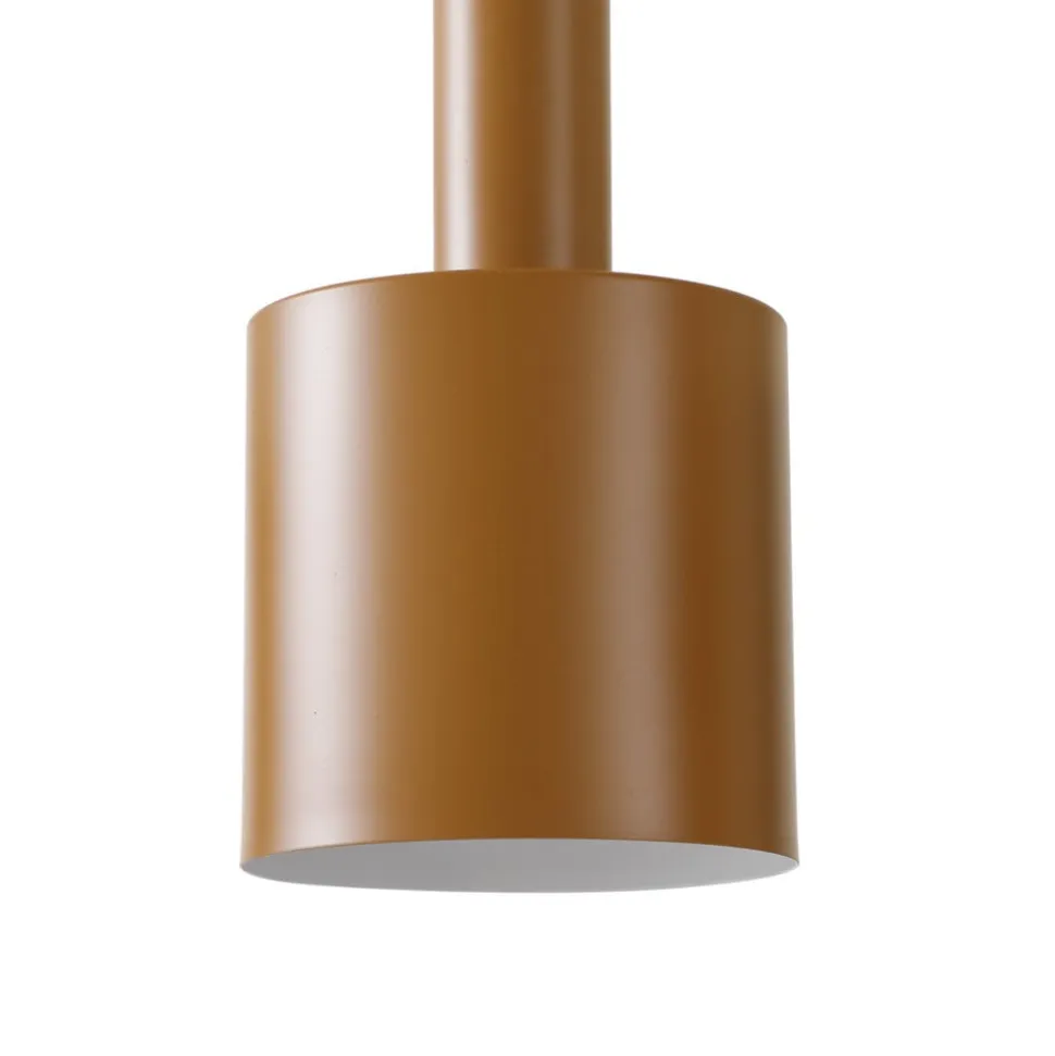 Lindby hængelampe Ovelia, brun/kaffe/beige, 4 lyskilder, E27