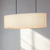 Lindby hængelampe Soula, 78 cm, beige, plast, E27