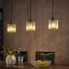 Lindby hængelampe Vella, transparent, glas, 83 cm, 3 lyskilder.
