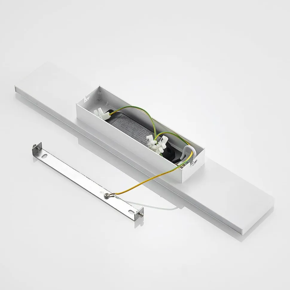 Lindby Ignazia LED-væglampe, 47 cm, hvid, metal, op/ned