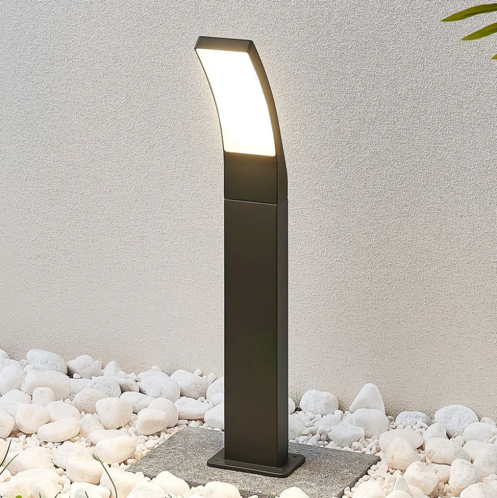 Lindby Ilvita LED-vejlampe, 60 cm, antracit, metal, IP54