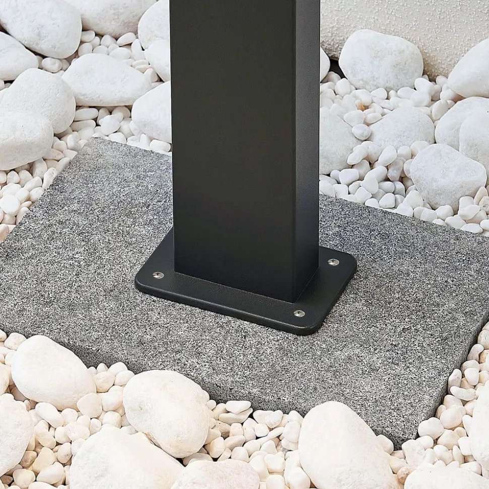 Lindby Ilvita LED-vejlampe, 60 cm, antracit, metal, IP54