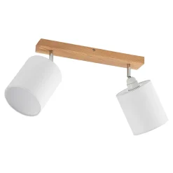 Lindby Imarin loftspot, 2 lyskilder, eg/hvid