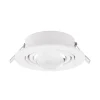 Lindby indbygningsspot Jyla, hvid, 3.000 K, Ø 13 cm, linse