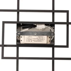 Lindby Ismera LED-loftslampe 3 rammer, antracit