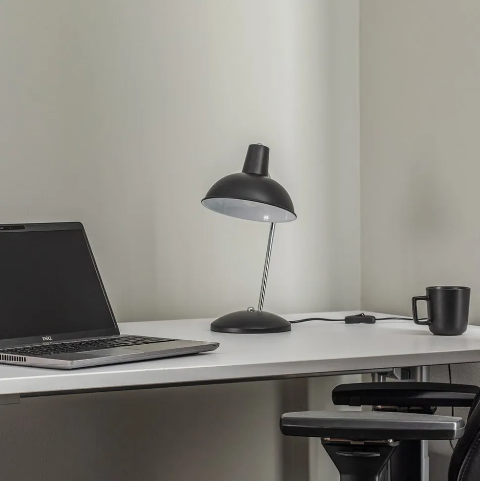 Lindby Jamelia bordlampe, stål, sort