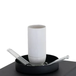 Lindby Junis bordlampe, sort, opladningsfunktion