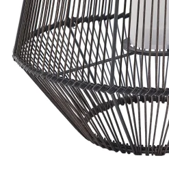 Lindby Kaati LED solcellelygte, rattanlook, 37 cm