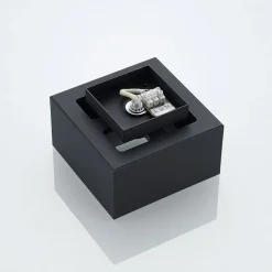 Lindby Kasi loftlampe, sort, 1 lyskilde, 14 x 14cm