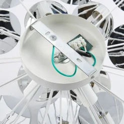 Lindby Kinan loftlampe, Ø 54 cm, hvid, metal, E14