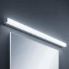 Lindby Klea LED-badeværelseslampe, 120 cm, krom, metal, IP44