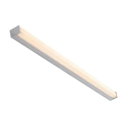 Lindby Klea LED-badeværelseslampe, 120 cm, krom, metal, IP44