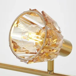 Lindby Kosta loftlampe, 4 lyskilder, messing