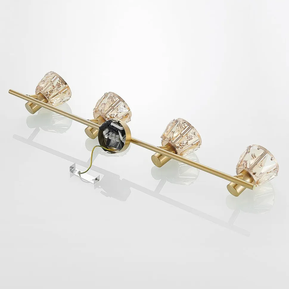Lindby Kosta loftlampe, 4 lyskilder, messing