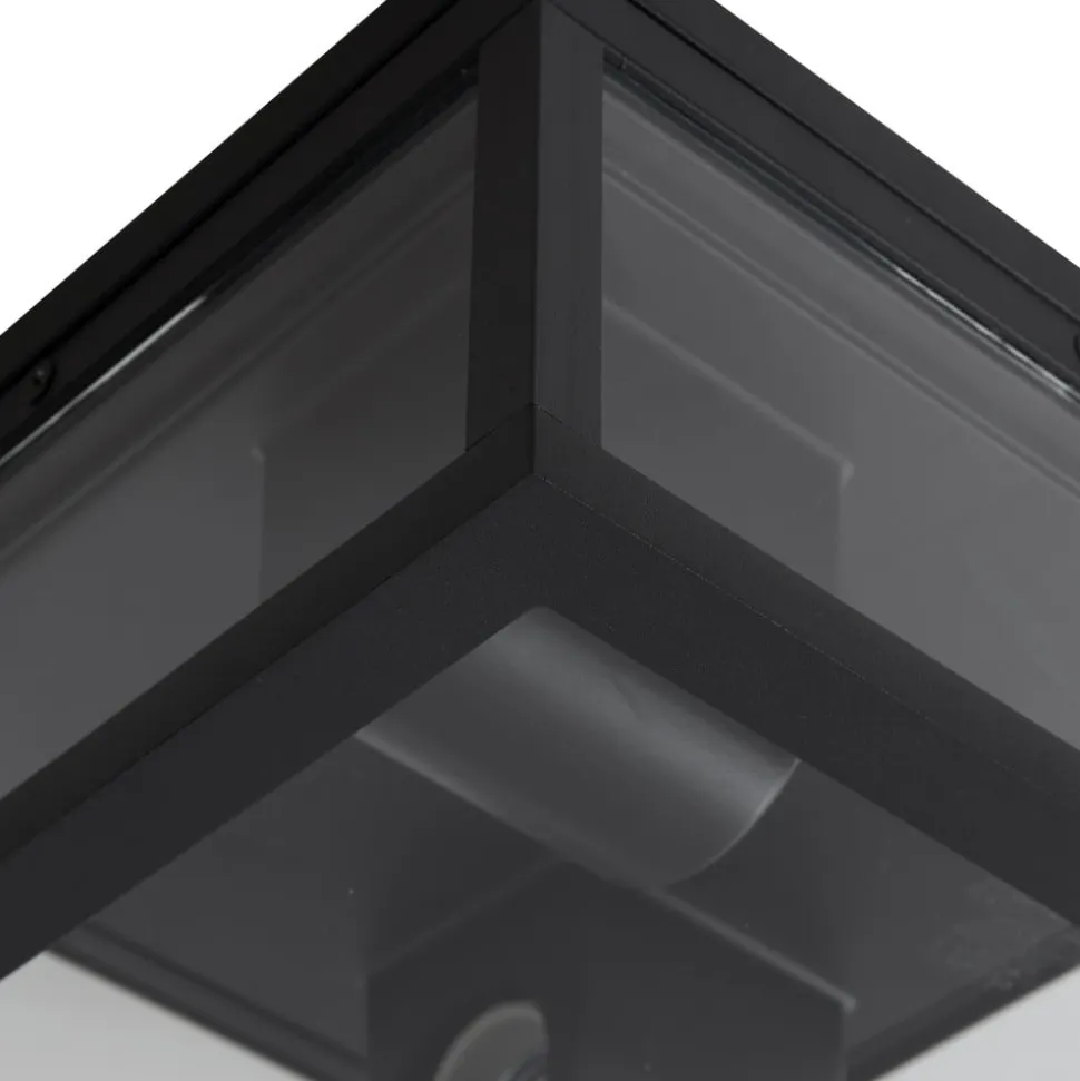 Lindby Kremena udendørs loftslampe, sort