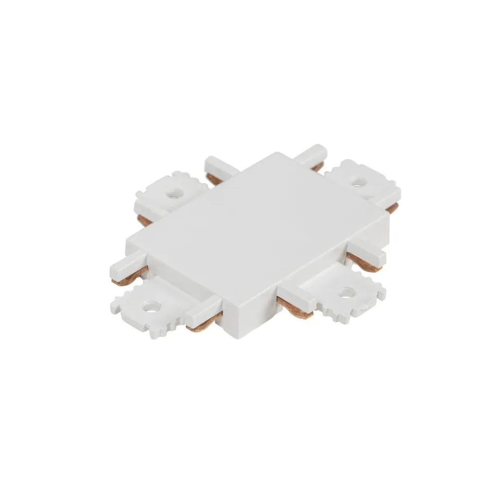 Lindby krydsstik Lumaro, hvid, plast