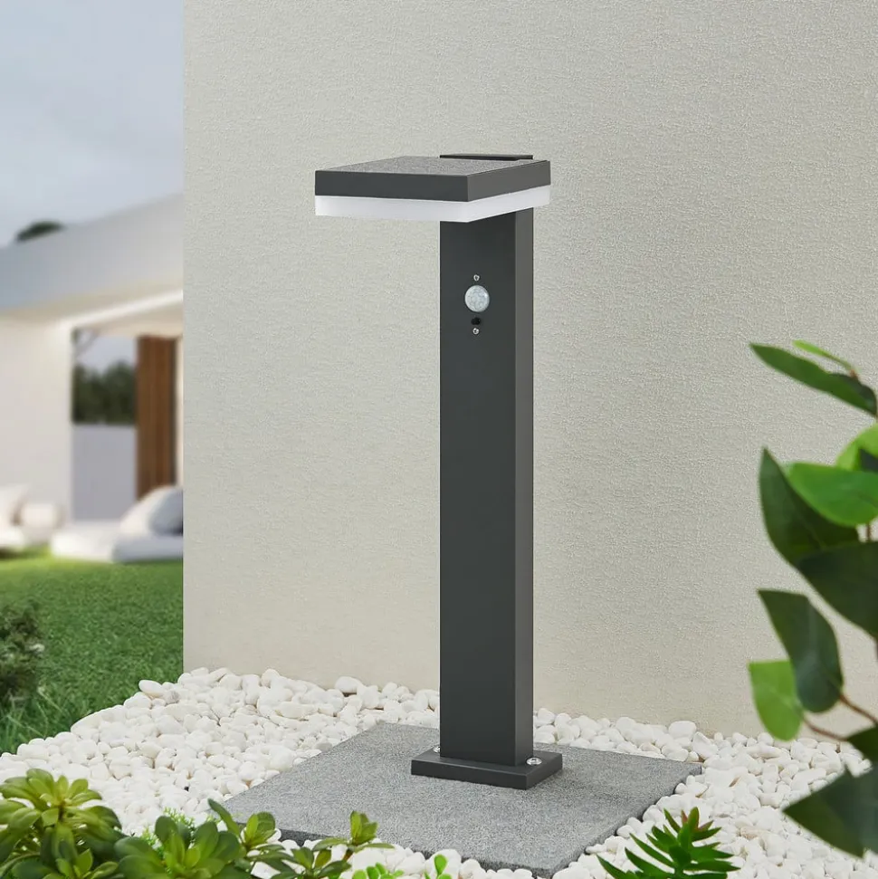 Lindby Laira LED-sokkellampe, solcelle, 50 cm