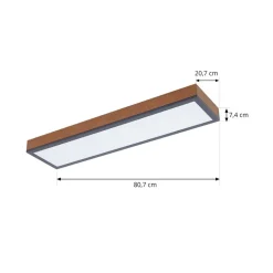 Lindby Laviona LED-loftlampe, lang, 80 cm