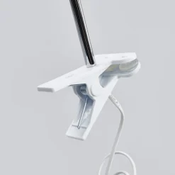 Lindby LED clip-on bordlampe Milow, hvid, metal, 36 cm høj