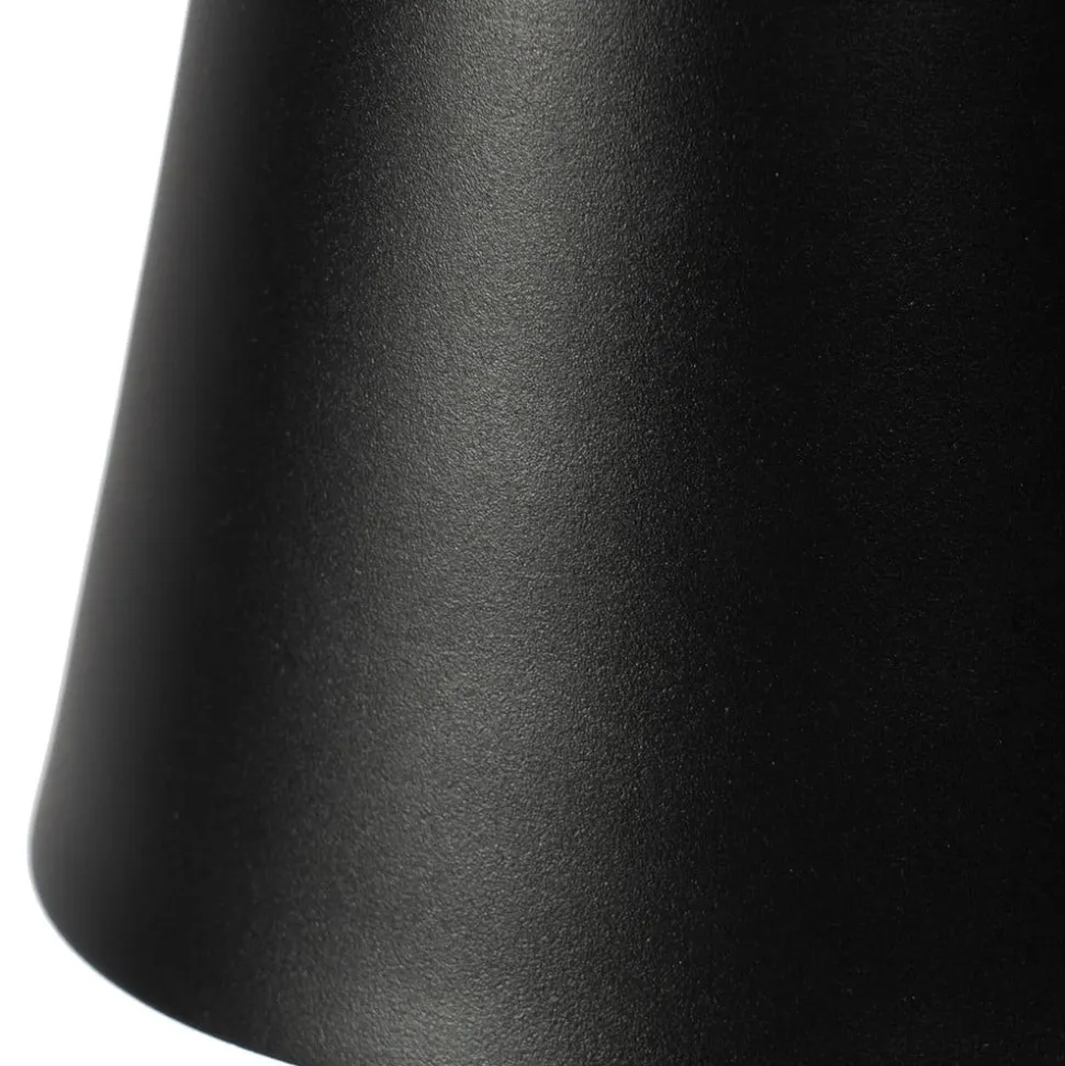 Lindby LED genopladelig bordlampe Janea TWIN, sort, metal