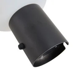 Lindby LED genopladelig bordlampe Zelie, sort, aluminium, IP44