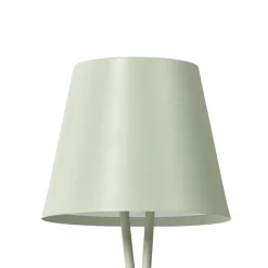 Lindby LED genopladelig bordlampe Janea CROSS, grøn, metal