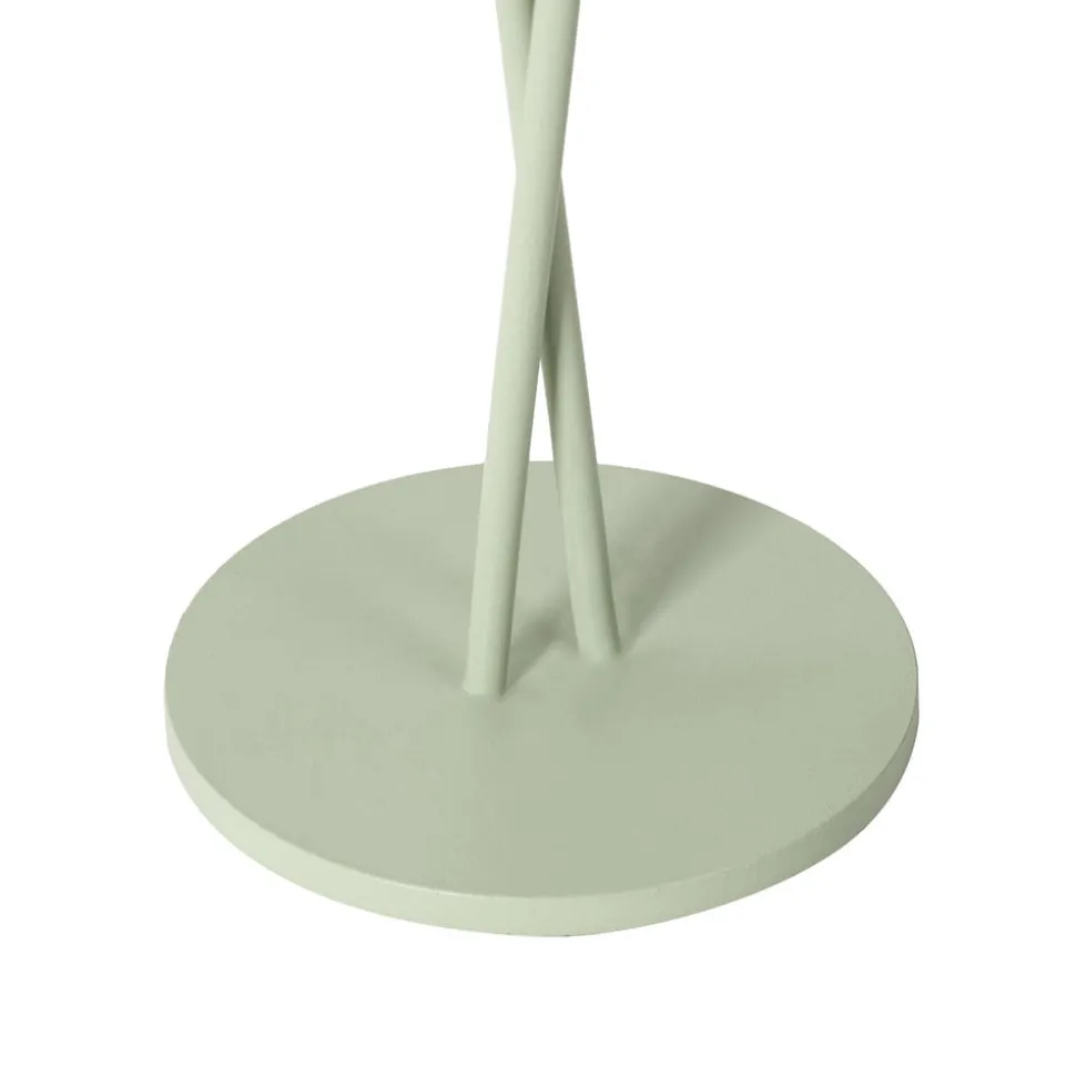 Lindby LED genopladelig bordlampe Janea CROSS, grøn, metal