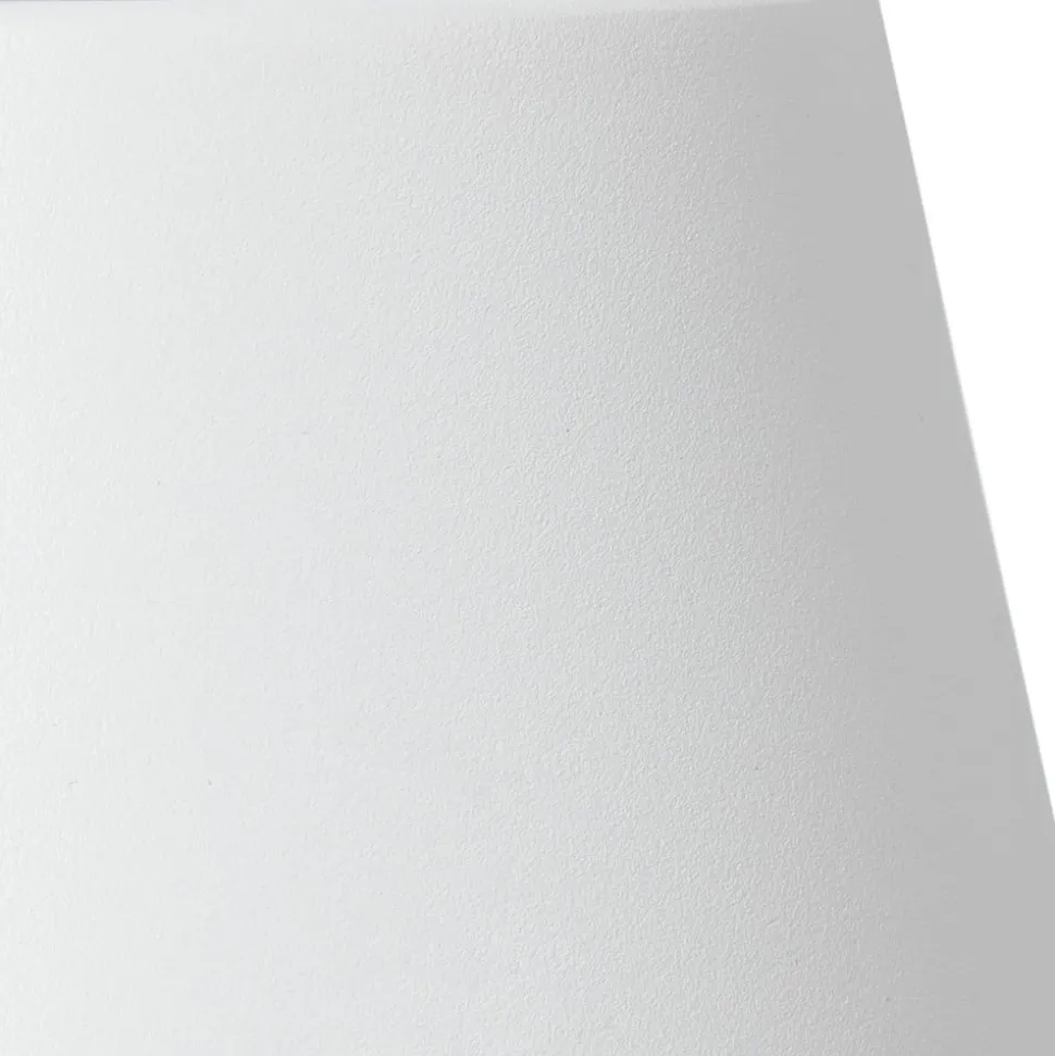 Lindby LED genopladelig bordlampe Janea CROSS, hvid, metal