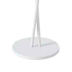 Lindby LED genopladelig bordlampe Janea CROSS, hvid, metal