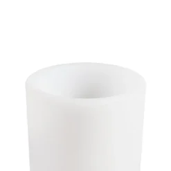 Lindby LED genopladelig blomstervase Florista, RGB, IP54, Ø 12cm, hvid