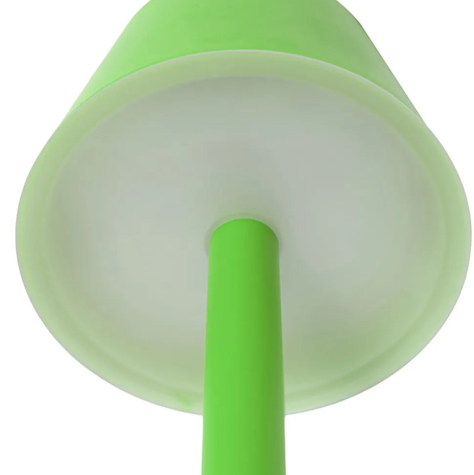 Lindby LED genopladelig lampe Gaja, grøn, USB, IP44, RGBW, dæmpbar