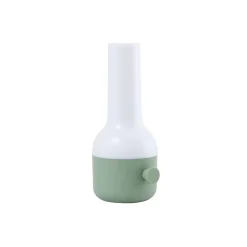 Lindby LED genopladelig udendørs bordlampe Isaline, grøn, dæmpbar