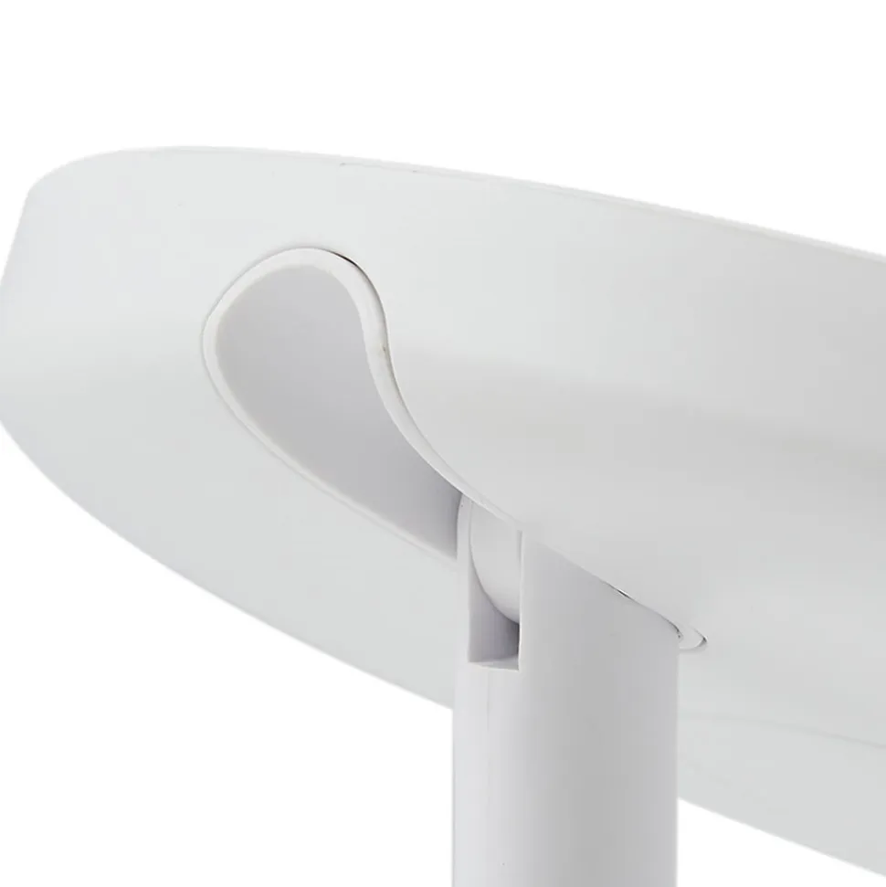 Lindby LED genopladeligt spejl Renki, hvid, plast, dæmpbar