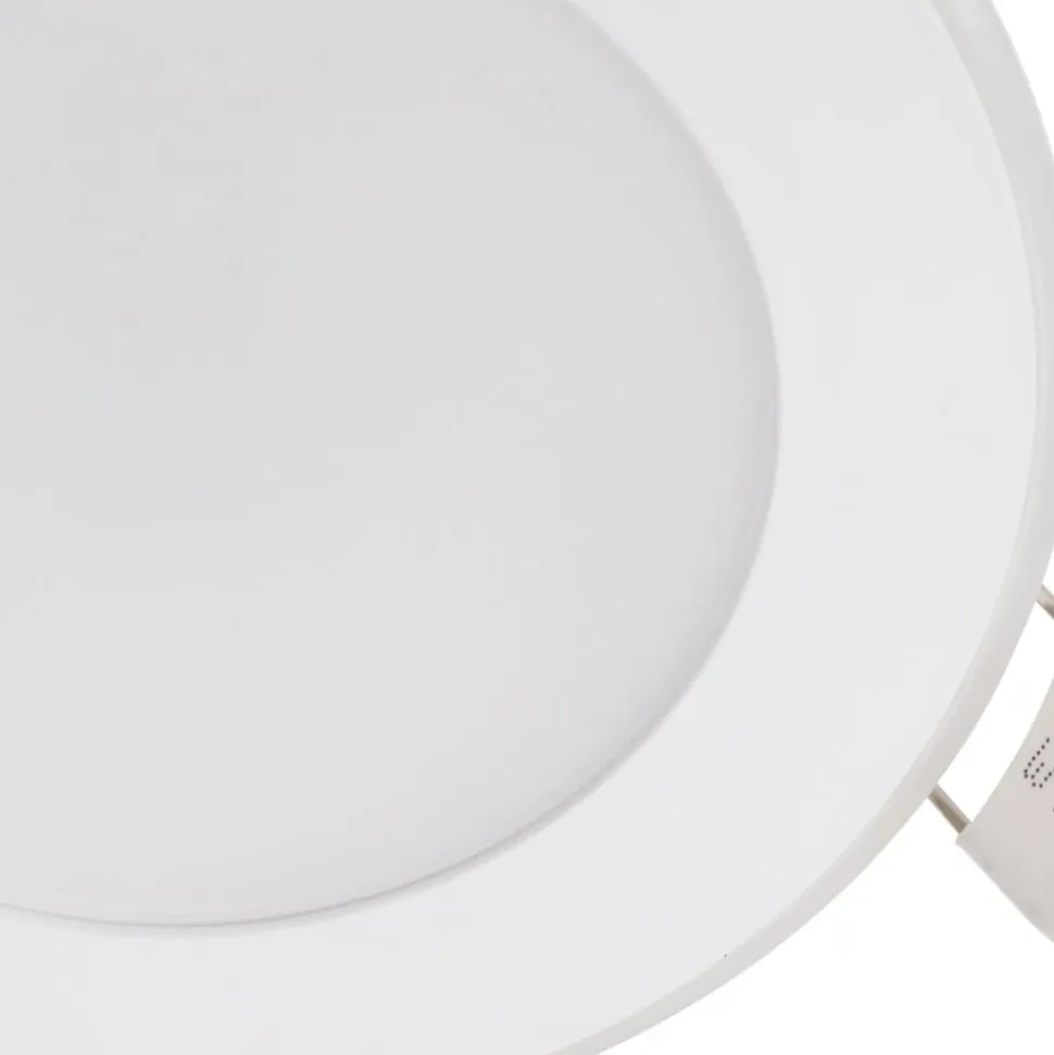 Lindby LED indbygningslampe Toka, 4,9 W, hvid, plast, CCT