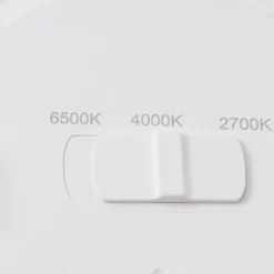 Lindby LED indbygningslampe Toka, 4,9 W, hvid, plast, CCT