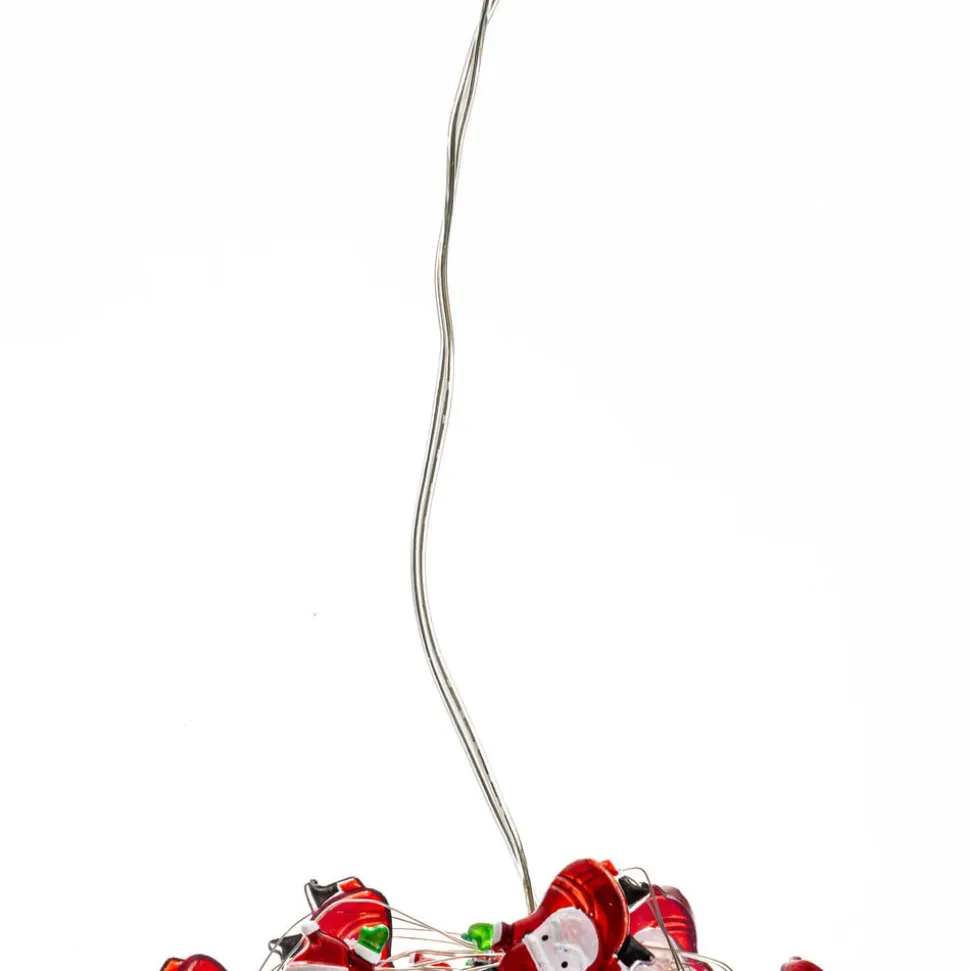 Lindby LED lyskæde Motje, julemand, 320 cm, IP20