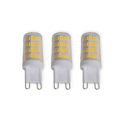 Lindby LED penlight, sæt med 3, G9, 3 W, klar, 3.000 K