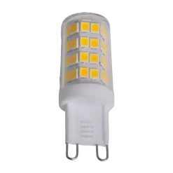 Lindby LED penlight, sæt med 5, G9, 3 W, klar, 3.000 K