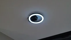 Lindby LED udendørs loftlampe Finian, Ø 22 cm, CCT, dæmpbar