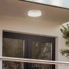 Lindby LED udendørs loftlampe Lahja, hvid, sensor, IP65