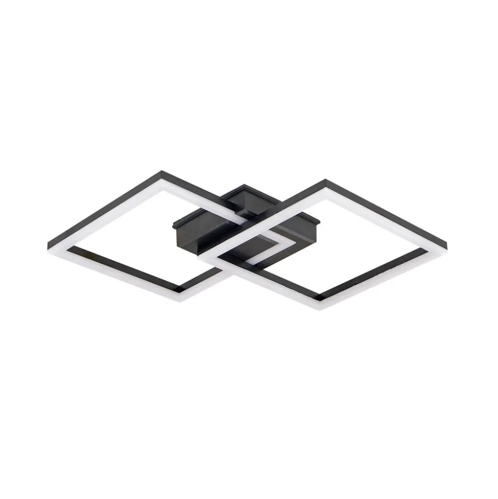 Lindby LED udendørs loftlampe Finian, 48 cm x 48 cm, CCT dæmpbar