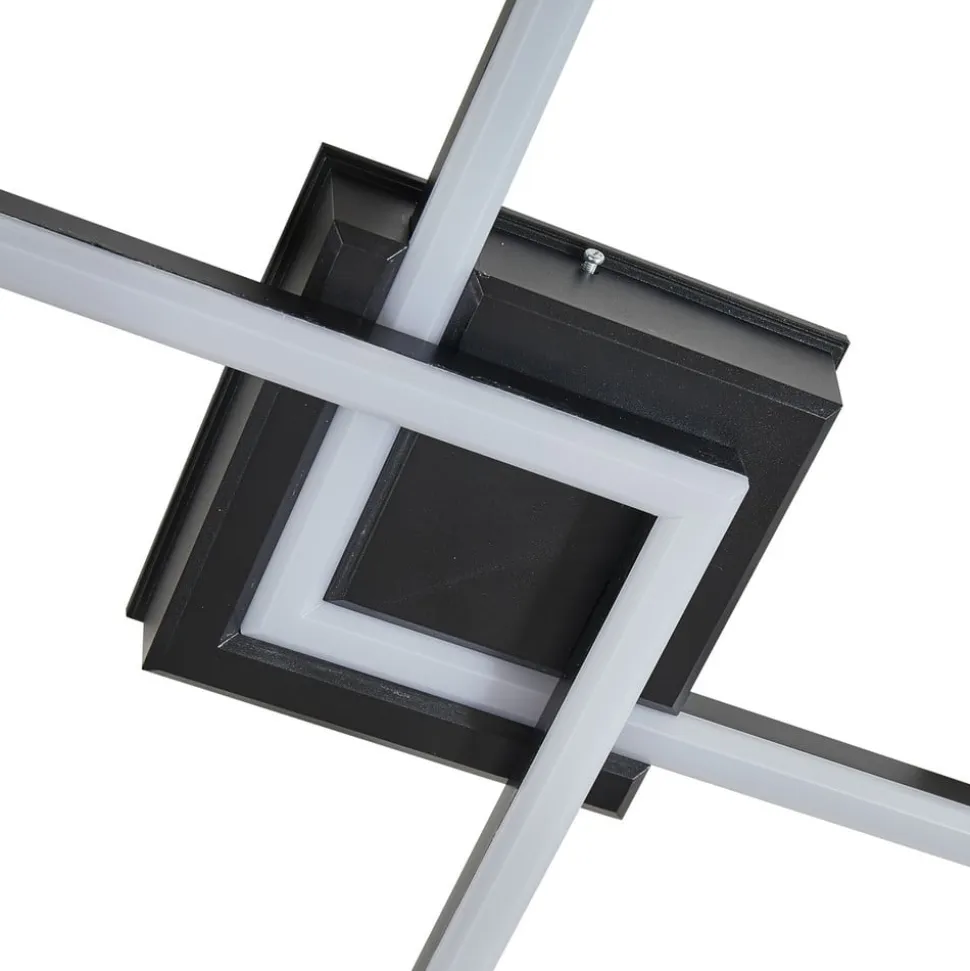 Lindby LED udendørs loftlampe Finian, 48 cm x 48 cm, CCT dæmpbar