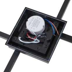 Lindby LED udendørs loftlampe Finian, 48 cm x 48 cm, CCT dæmpbar