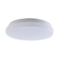 Lindby LED udendørs loftslampe Kirkola, 3000 K, Ø 26 cm, hvid