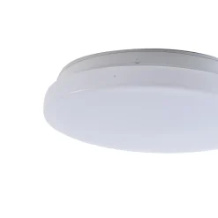 Lindby LED udendørs loftslampe Kirkola, 3000 K, Ø 26 cm, hvid