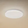 Lindby LED udendørs loftslampe Kirkola, 4000 K, Ø 34 cm, hvid
